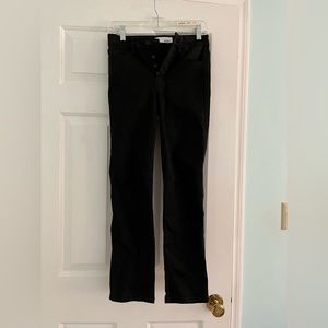 VERVET black high rise straight jeans